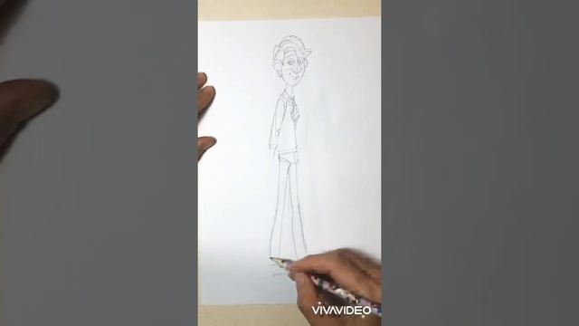 Draw together...Walter (“Spies in Disguise”). Рисуем вместе - Уолтер («Камуфляж и шпионаж»)...