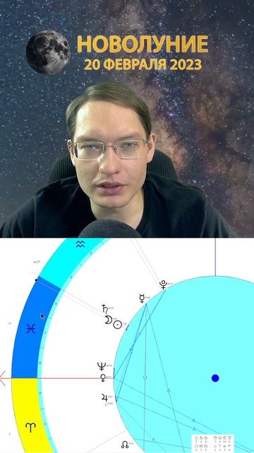 🌒Новолуние 20 февраля 2023 - гороскоп на месяц #shorts
