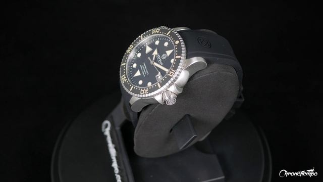 Deep Blue Master 1000 II 44mm Automatic Diver Watch Black Vintage Ceramic Bezel/Black Vintage Dial