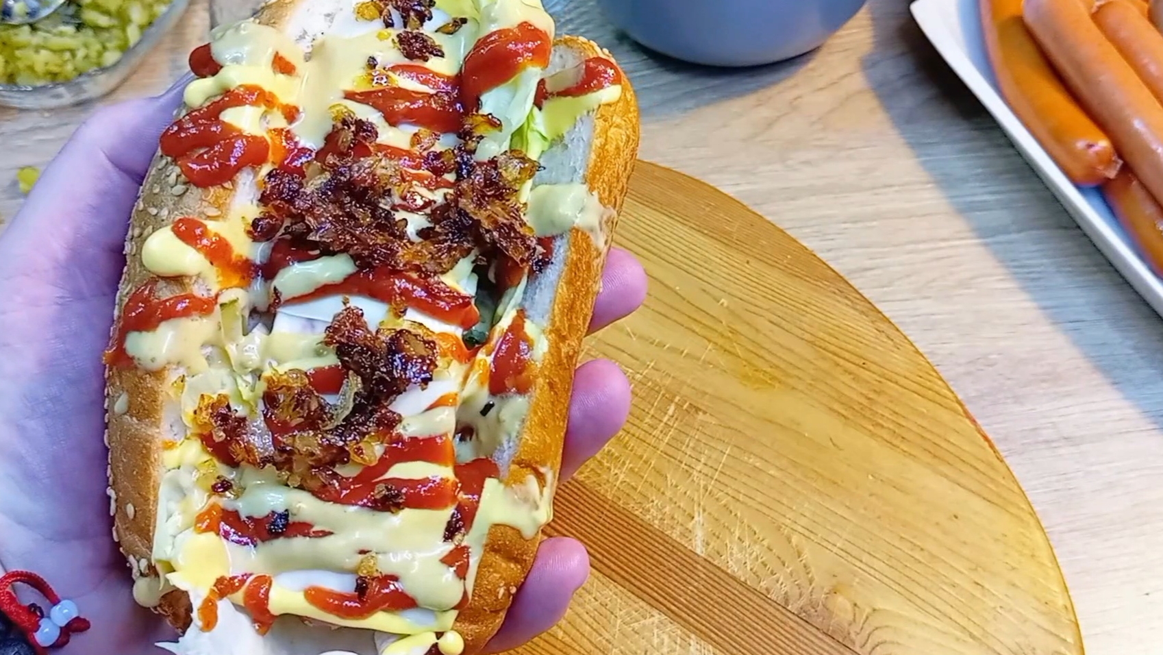 Закуски к пиву 2! Хот-Дог, куриные Стрипсы, сырные палочки, Картошка фри, луковые кольца в панировке