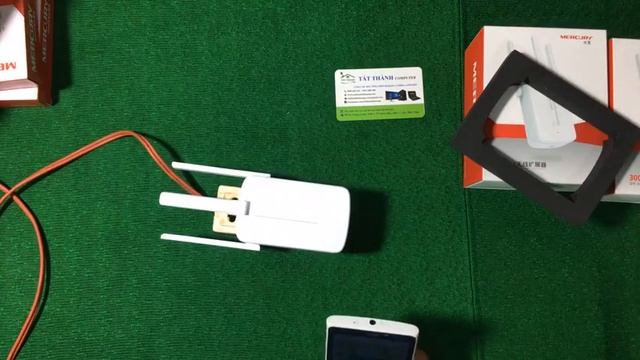 Bộ Kích Sóng Wifi Mercury Repeater MW310RE - 3 Ăng Ten Tất thành Computer