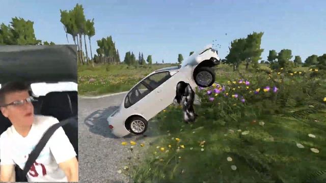 Singing Man Car Crash Ghost #12 BeamNG