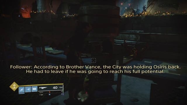 Idle Dialogue, Mercury | Followers of Osiris: "The City was Holding Osiris Back" | Curse of Osiris