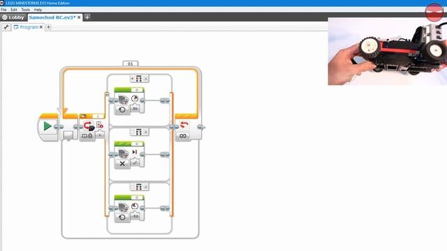 Lego Mindstorms EV3 Jak zaprogramować samochód zdalnie sterowany PILOT IR Czujnik podczerwieni Lego