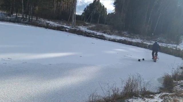 Аэросамокат испытания на пруду.🤓👍✌️
