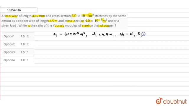 A steel wire of length 4.87 mm and cross-section  `3.0 xx 10^(-5) m^(2)`  stretches  b