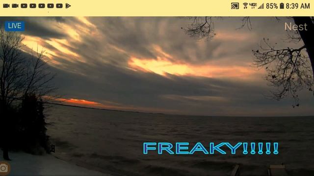 Planet X nibiru update, Michigan Sunrise over Lake Huron 12-8-19