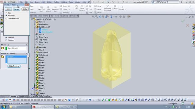 Bottle mold design