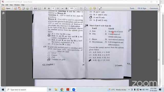 NEET 2023 Biology Question Paper Discussion & Answer Key II Venper Academy