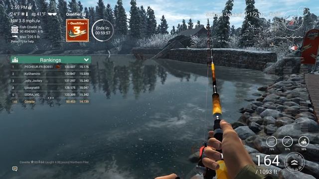 Fishing Planet - Winter Pike Tour Qualifier #3, White Moose Lake