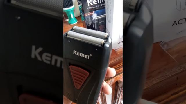 UNBOXING & REVIEW KEMEI SHAVER KM-3381 BLACK )*REPLICA ANDIS SHAVER ??