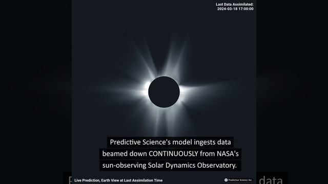 Sun News April 3, 2024. Real-time corona prediction