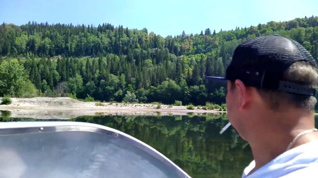Река Уфа от ГЭС до деревни Кляшево 150км. на моторной лодке Бестер 400