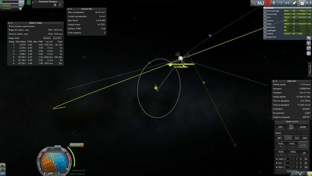 Kerbal Space Program - Real Solar System #41 Есть проблема, но Марс мы увидим |Продолжение|