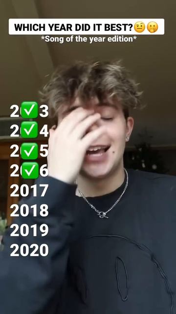 👆 WHICH YEAR DID IT BEST?🤨- Song of the year edition🤪🤭 #shorts #viral #songtest