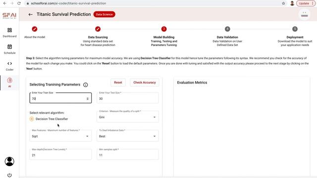 Titanic Survival Prediction | AI Model | SchoolforAI