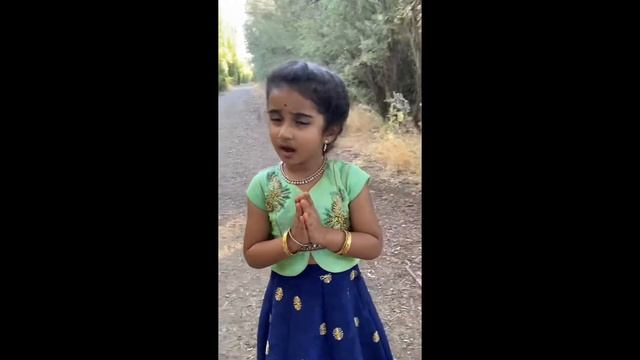 “Rama Rama” Sankeertana ~ By Chivukula Valli Vedya(3 yrs) ~ Sri #Rama Navami Subhakankshalu 🙏