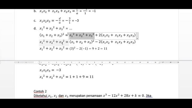 Persamaan Polinomial (Suku Banyak)