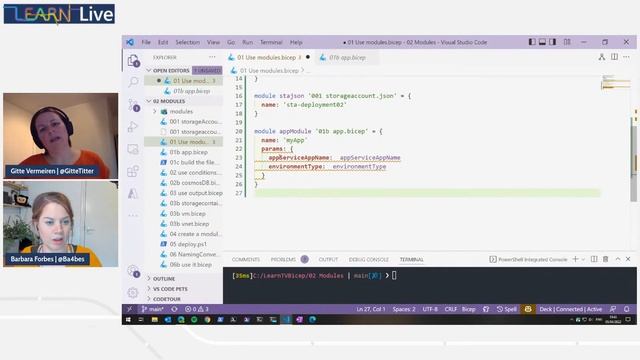 Learn Live - Create composable Bicep files by using modules