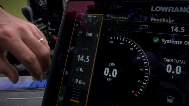 VesselView Link de Mercury - les données moteur sur votre sondeur