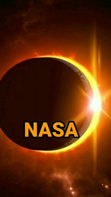 8 April 2024 KO NASA ने #science #sciencefacts #universe #universefacts #solareclipse #earth