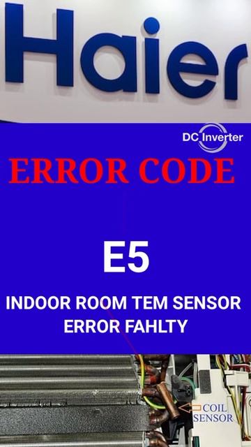 Haire dc invelter ac error code E5 faults and solutions Urdu/Hindi
