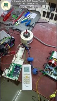 Midea 1.5 Ton Inverter AC PCB Repair #electronic #airconditioner #shorts