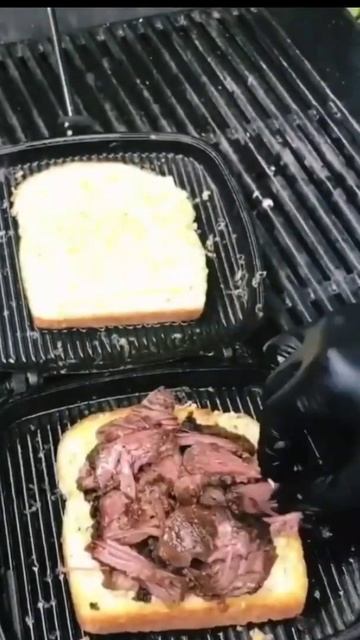 😋Grilled Cheese Steak Sandwich #shorts