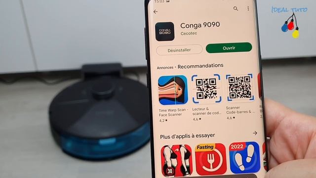 Robot Aspirateur Intelligent et Autonome Conga 9090 IA de Cecotec