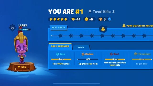 Playing as the *NEW* skin Trojan Larry in zooba!