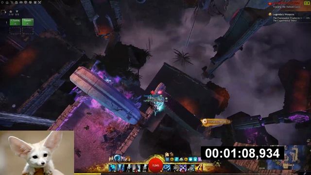 Gw2 [qT] Twisted Castle Duo Record 2:36 min | Elementalist PoV