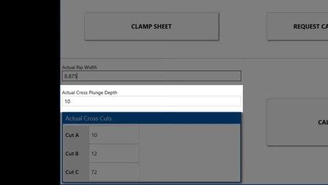 Twin-Axis Sheathing Saw: Calibration