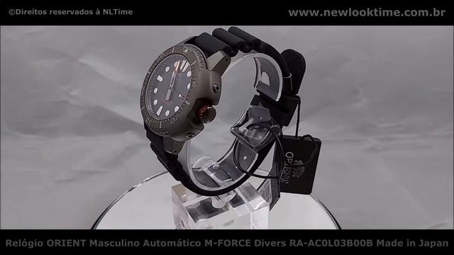 Relógio ORIENT Masculino Automático M-FORCE Divers RA-AC0L03B00B Made in Japan