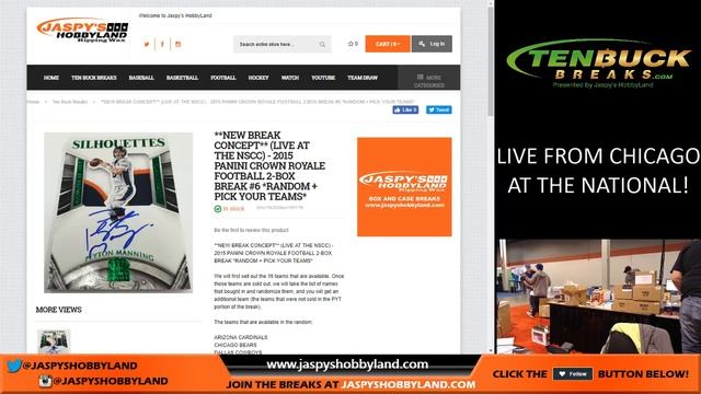 Jaspy's Ten Buck Breaks Live Stream - Every break is $10!