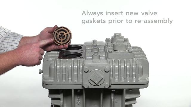 How to maintain the suction and discharge valves in a reciprocating vertical compressor