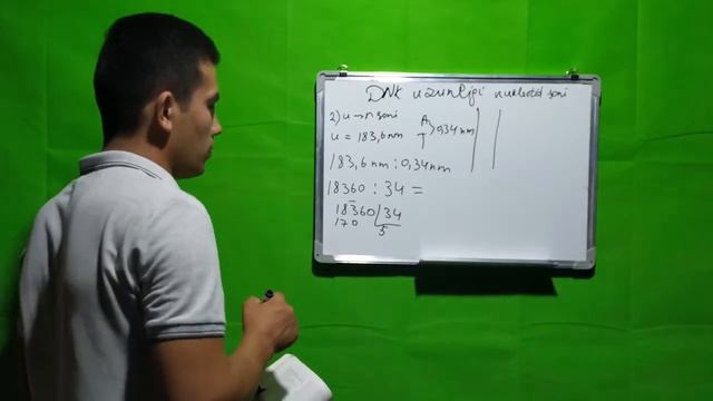 2-Dars DNK, RNK UZUNLIGINI TOPISH MASALALARI