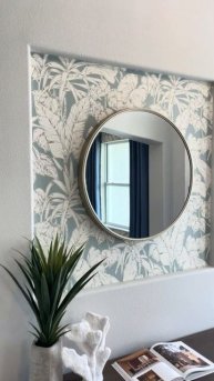 SHARING A GREAT ACCENT WALL IDEA FOR A FRONT ENTRY WAY
