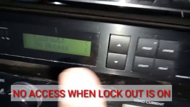 HOW TO LOCK OUT ON & UNLOCKED BOSE PANARY SYSTEM DIGITAL CONTROLLER