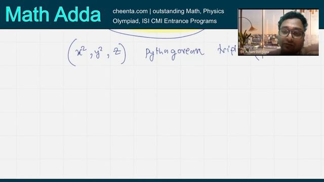 INMO 1987 Problem 4 | Fermat's last theorem | Math-Adda: Episode 2