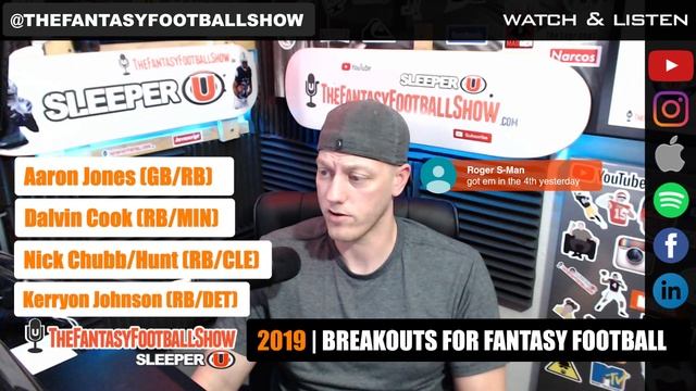 2019 Fantasy Football Breakouts: Aaron Jones, Dalvin Cook, Nick Chubb, Kerryon Johnson, Oh My!