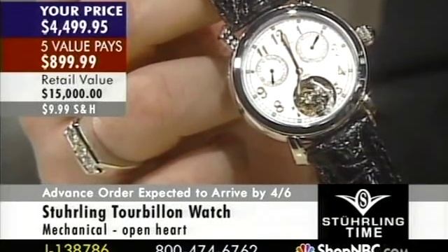 Stuhrling Original Eternal Tourbillon in March 2005