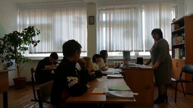 фрагмент урока русского языка коррекционного класса 5 и 6 классы