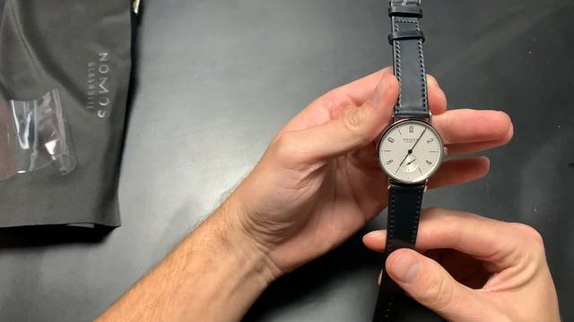 Nomos Tangente 35 Unboxing - Verpackungsinhalt - deutsch