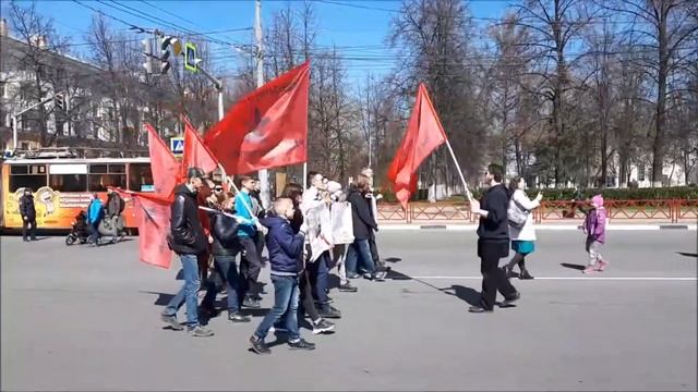 Колонна РРП на первомайском шествии 01.05.2019 Ярославль