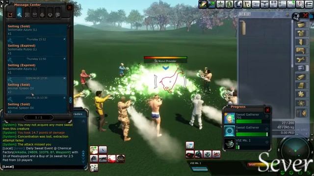 Entropia Universe - Свитим 10.000к на Планете Arkadia