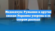 Медведчук: Румыния и другие соседи Украины уверены в ее скором распаде