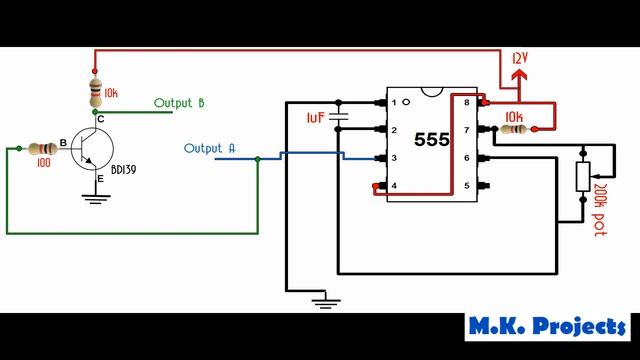 Simple DIY Inverter Using a 555 Timer IC | 12 - 240 Volts DC to AC