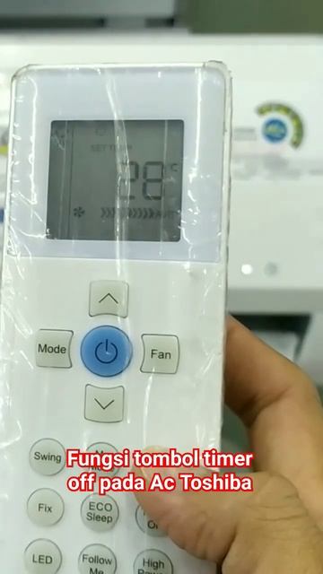 Fungsi timer off dan cara mengaktifkannya pada Ac Toshiba@tipsdantutorial_