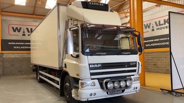 New In Stocklist For Sale: DAF CF75 4X2, 18 TONNE INSULATED FRIDGE/FREEZER – 2009 – AU09 BYO