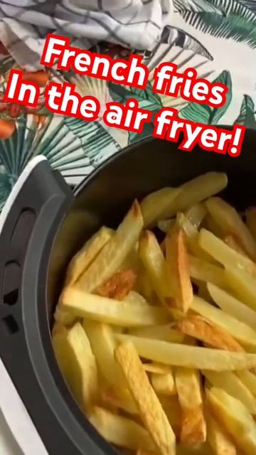 French fries in the air fryer- frozen fries #shorts #frenchfries #airfryer